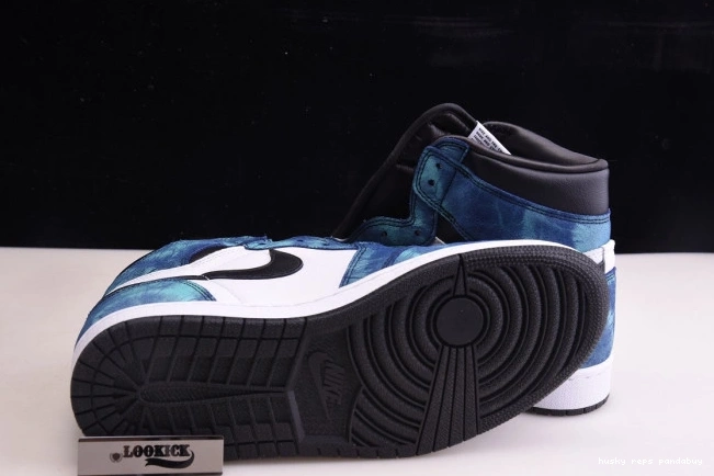 Cheap Husky Jordan Air OG Tie-Dye High 1 CD0461-100 0812